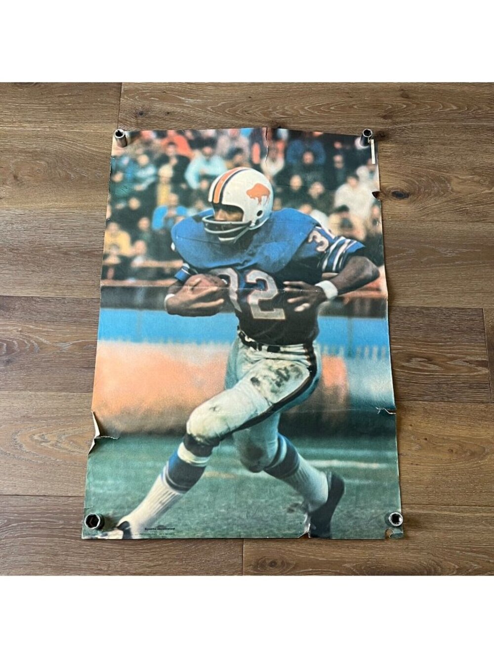 24"x36" Vintage 1973 BUFFALO BILLS / O.J. SIMPSON Sports Illustrated 24x36 HOF